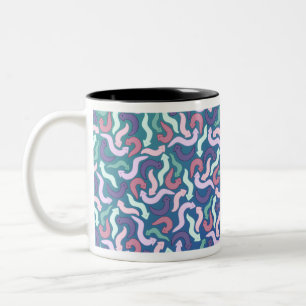 Wiggly Planaria Two-Tone Coffee Mug