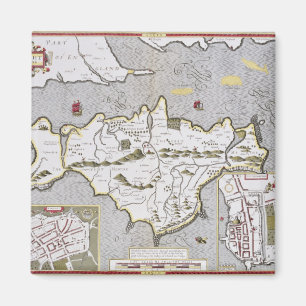 Wight Island, engraved by Jodocus Hondius Magnet