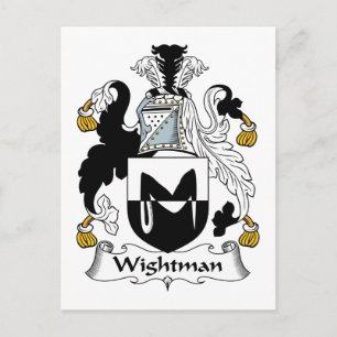 Wightman Family Crest Postcard