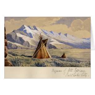Wigwam of Ute Indians, Salt Lake City