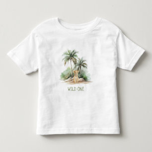 WiILD ONE Jungle Safari Lion Kids Toddler T-Shirt