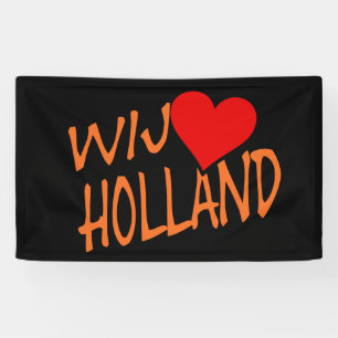 Wij Heart Holland or on bk bnrcnt Banner
