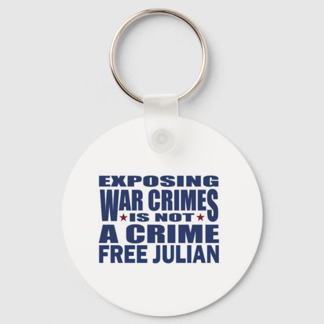 WikiLeaks - Julian Assange Key Ring (Front)