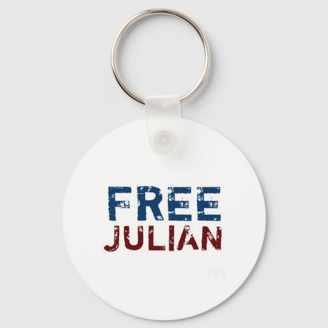 WikiLeaks - Julian Assange Key Ring (Front)