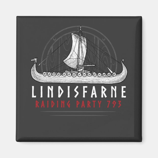 Wikinger Lindisfarne Raiding Party Magnet (Front)