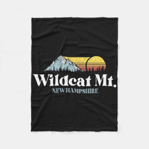 Wilat Mountain, New Hampshire, Ski Slopes Snowboar Fleece Blanket