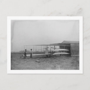 Wilbur & Orville Wright in 2nd powered machine Postcard