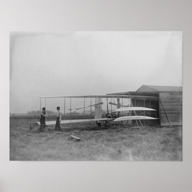 Wilbur & Orville Wright in 2nd powered machine Poster (Front)