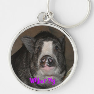 Wilbur Pig Keychain