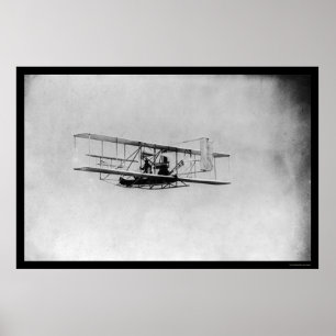 Wilbur Wright in Flight 1909 Poster
