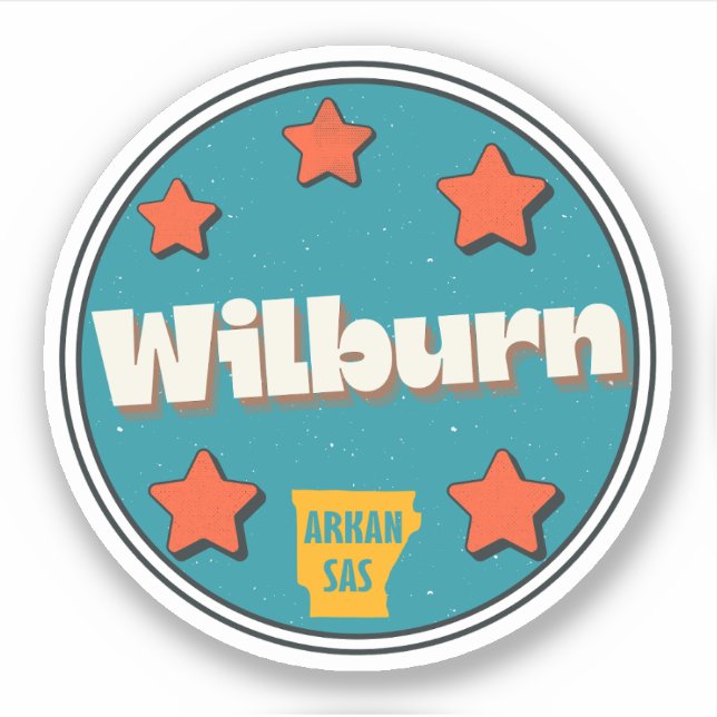Wilburn, Arkansas  Sticker (Front)