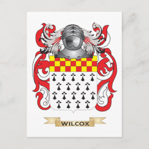Wilcox Family Crest (Coat of Arms) Postcard