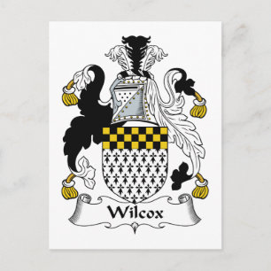 Wilcox Family Crest Postcard