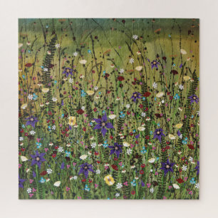 "Wild Abandon" Wild Flower Artist Jigsaw Puzzle