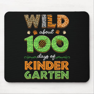 Wild About 100 Days Of Kindergarten 100th Day Of S Mouse Mat