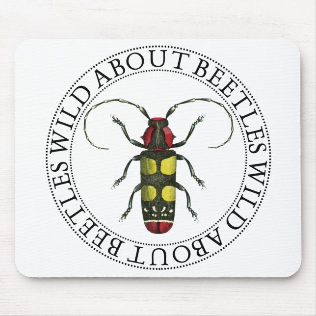 Wild About Beetles Mouse Mat (Front)