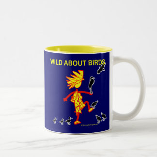 Wild About Birds Designs Two-Tone Coffee Mug