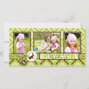Wild About Bunnies Photo Trio Card