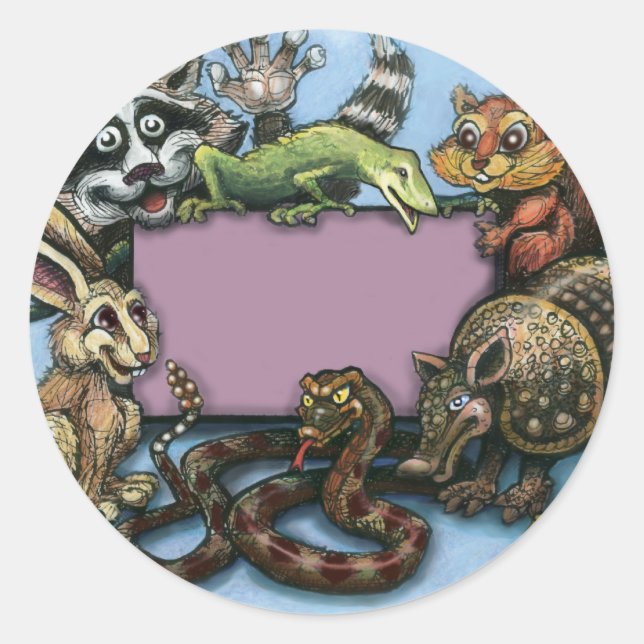 Wild About Classic Round Sticker (Front)
