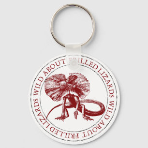 Wild About Frilled Lizards Key Ring