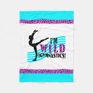 Wild About Gymnastics Fleece Blanket