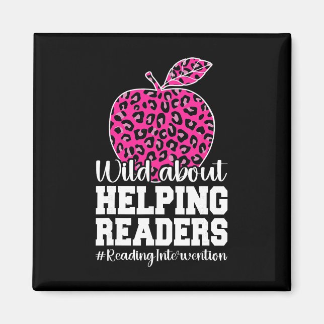 Wild About Helping Readers - Sped Teacher  Magnet (Front)
