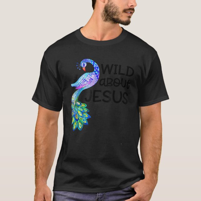 Wild About Jesus VBS Sunday School Teacher Peacock T-Shirt (Front)