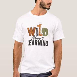 Wild About Learning animal day T-Shirt