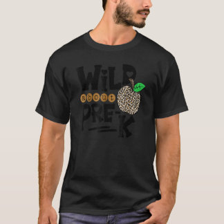Wild About Pre K Leopard Back To School Teacher Ki T-Shirt