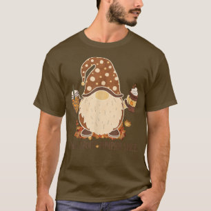 Wild About Pumpkin Spice Cute Gnome Fall Leaves Th T-Shirt
