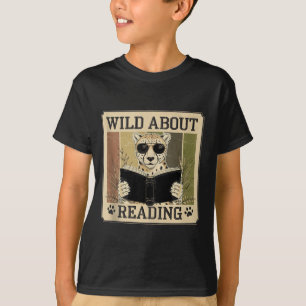 Wild about reading books reader lover librarian T-Shirt
