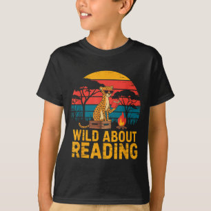Wild about reading books reader lover librarian T-Shirt