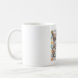 Wild About Reading Cute Jungle Animals Book Lover Coffee Mug