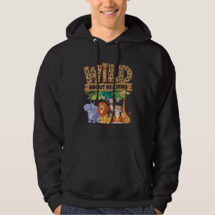Wild About Reading Leopard Print Cute Zoo Animal Hoodie