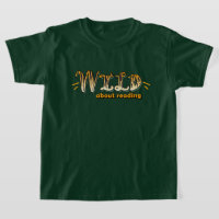 Wild About Reading-Orange Tiger Stripes Typography