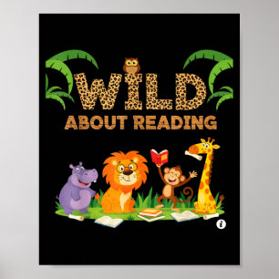 Wild About Reading Teachers Reading Day for Kids Poster