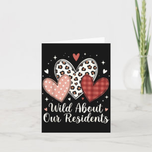 Wild About Residents Valentines CNA Nurse Men Card