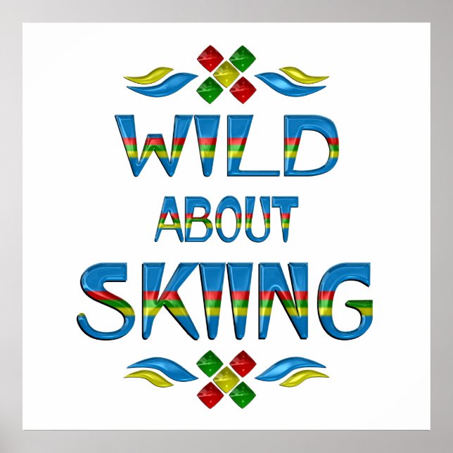 Wild About Skiing Poster (Front)