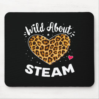 Wild About Steam Leopard Squad Stem Byck To School Mouse Mat