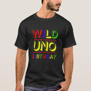 Wild About Uno 1st Birthday Turning One T-Shirt