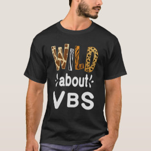 Wild About Vbs Vacation Bible School Leopard Print T-Shirt