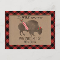 Wild About You Buffalo Cupid Classroom Valentine