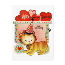 Wild About You | Valentine | Postcard