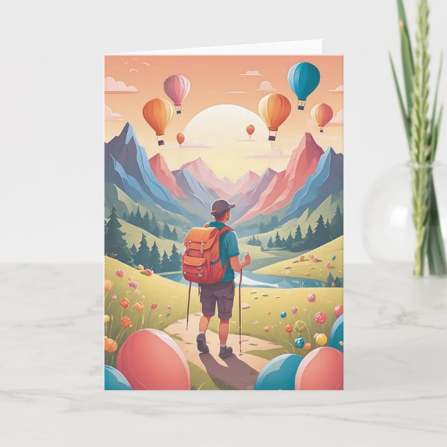 Wild Adventure Birthday Wishes Card (Front)