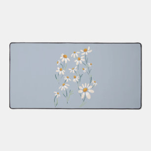 Wild Aesthetic Chamomile Camomile Delicate Flowers Desk Mat