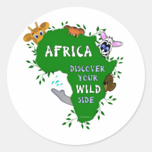 Wild Africa Classic Round Sticker