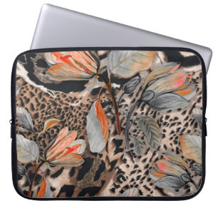 Wild African Animal Skin Pattern Laptop Sleeve