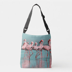 Wild African flamingos Crossbody Bag