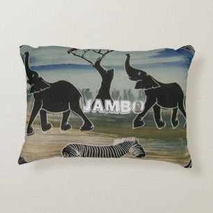 Wild African personalised Jumbo art design Decorative Cushion