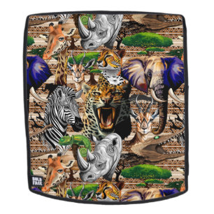 Wild African Savanna Animals Backpack